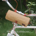 Bicycle Handlebar Bag Carrying Shoulder Bag Waterproof Canvas Khaki Cycling Storage Front Basket